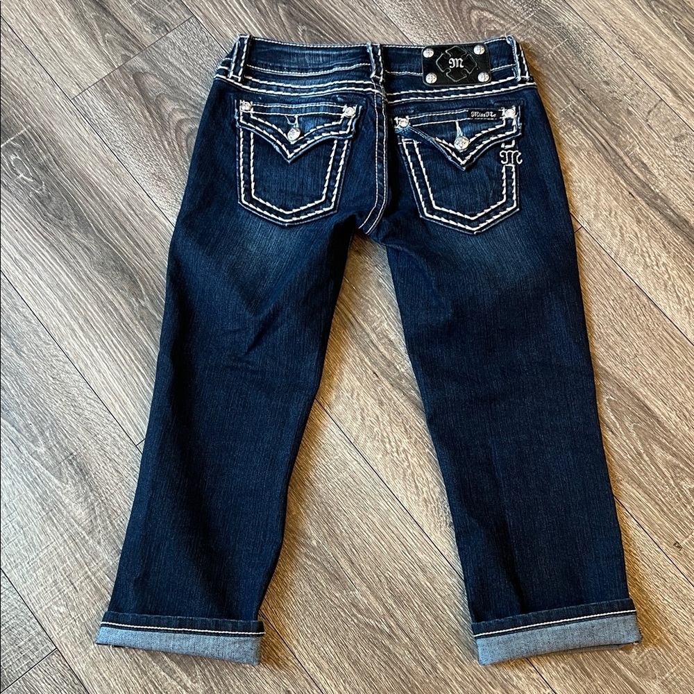 Miss Me Signature Cuff Capri